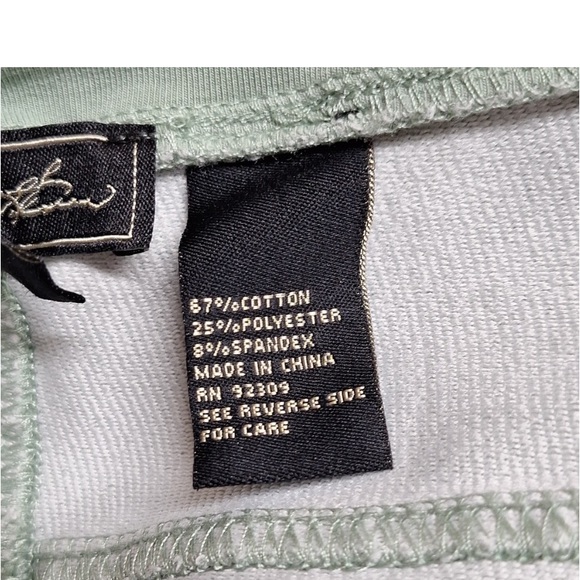 NWT Diane Gilman Knit Flex STRETCH Skinny Jegging Jeans, Moss Green. Pockets - Picture 6 of 9